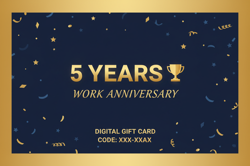 5-Year Work Anniversary Gift Card